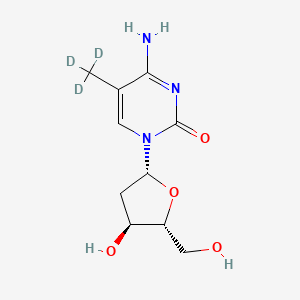 molecular formula C₁₀H₁₂D₃N₃O₄ B1140536 5-Methyl-2'-deoxy Cytidine-d3 CAS No. 1160707-78-7