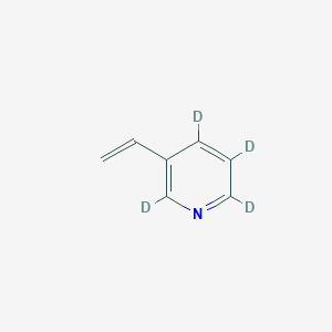 molecular formula C₇H₃D₄N B1140542 3-Vinylpyridine-d4 CAS No. 1216466-39-5