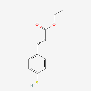 molecular formula C₁₁H₁₂O₂S B1140544 Ethyl 4-mercaptocinnamate CAS No. 1076198-07-6
