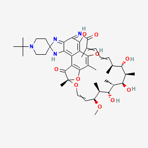 B1140550 25-O-Deacetyl Rifabutin CAS No. 100324-63-8
