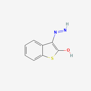 molecular formula C₈H₆N₂OS B1140554 Thionaphthenquinone 3-Hydrazone CAS No. 408309-53-5
