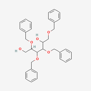 molecular formula C34H38O6 B1140560 2,3,4,6-Tetra-O-benzyl-D-glucitol CAS No. 14233-48-8