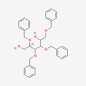 molecular formula C₃₄H₃₈O₆ B1140560 1,3,4,5-Tetra-O-benzyl-D-glucitol CAS No. 14233-48-8