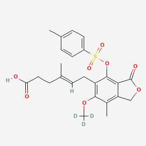 molecular formula C₂₄H₂₃D₃O₈S B1140561 4'-Tosyl Mycophenolic Acid-d3 CAS No. 1185242-13-0