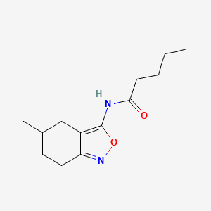 molecular formula C13H20N2O2 B11405752 N-(5-methyl-4,5,6,7-tetrahydro-2,1-benzoxazol-3-yl)pentanamide 