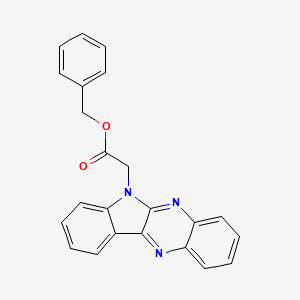 molecular formula C23H17N3O2 B11405805 benzyl 6H-indolo[2,3-b]quinoxalin-6-ylacetate 