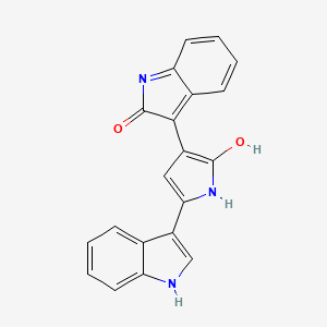 molecular formula C20H13N3O2 B1140582 Deoxyviolacein CAS No. 5839-61-2