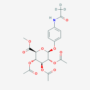 4-Acetamidophenyl-D3-2,3,4-tri-O-acetyl-beta-D-glucuronide, methyl ester