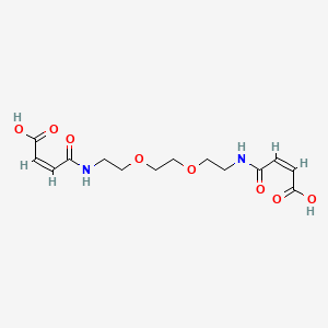 molecular formula C₁₄H₂₀N₂O₈ B1140590 1,8-(Bismaleamic Acid)triethyleneglycol CAS No. 125008-83-5
