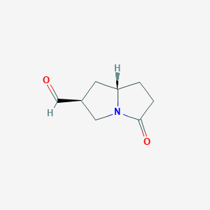 (2S,7AS)-5-oxohexahydro-1H-pyrrolizine-2-carbaldehyde