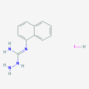 1-Amino-2-naphthalen-1-ylguanidine;hydroiodide