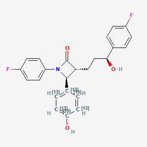 (3R,4S)-1-(4-Fluorophenyl)-3-[(3S)-3-(4-fluorophenyl)-3-hydroxypropyl]-4-(4-hydroxy(1,2,3,4,5,6-13C6)cyclohexa-1,3,5-trien-1-yl)azetidin-2-one