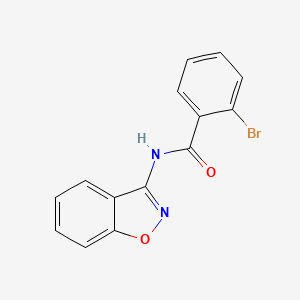 molecular formula C14H9BrN2O2 B11406029 N-(1,2-benzoxazol-3-yl)-2-bromobenzamide 