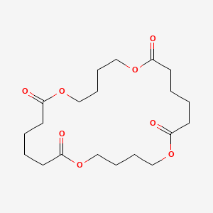 molecular formula C20 H32 O8 B1140605 1,6,13,18-Tetraoxacyclotetracosane-7,12,19,24-tetrone CAS No. 78837-87-3