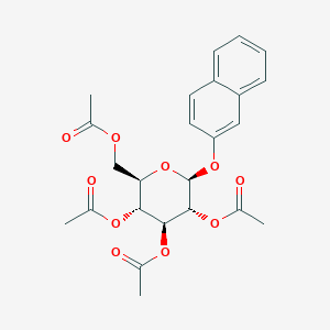 molecular formula C₂₄H₂₆O₁₀ B1140614 2-NAPHTHYL 2,3,4,6-TETRA-O-ACETYL-B-D-GLUCOPYRANOSIDE CAS No. 14581-89-6
