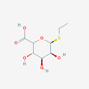 molecular formula C₈H₁₄O₆S B1140615 Ethyl 1-Thio-D-glucuronide CAS No. 755710-39-5