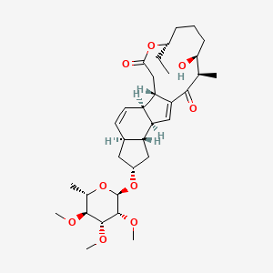 molecular formula C33H50O9 B1140628 Spinosyn A 17-pseudoaglycone CAS No. 131929-68-5