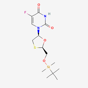 1-[(2R,5S)-2-({[tert-Butyl(dimethyl)silyl]oxy}methyl)-1,3-oxathiolan-5-yl]-5-fluoropyrimidine-2,4(1H,3H)-dione