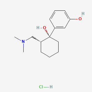 molecular formula C₁₅H₂₄ClNO₂ B1140644 O-Desmethyltramadol hydrochloride CAS No. 148262-77-5
