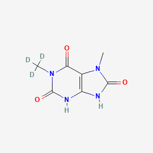 molecular formula C7H8N4O3 B1140647 1,7-Dimethyluric Acid-d3 