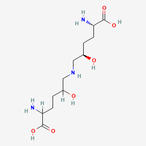 molecular formula C12H25N3O6 B1140658 (5S,5'S)-Dihydroxy Lysinonorleucine CAS No. 32619-23-1