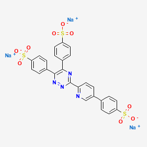 molecular formula C26H15N4Na3O9S3 B1140663 3-(4-Phenyl-2-pyridyl)-5,6-diphenyl-1,2,4-triazine trisulfonic acid, trisodium salt CAS No. 108775-02-6