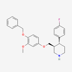 (3S,4R)-4-(4-Fluorophenyl)-3-[[3-methoxy-4-(benzyloxy)phenoxy]methyl]piperidine