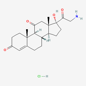 21-Amino-17-hydroxypregn-4-ene-3,11,20-trione hydrochloride