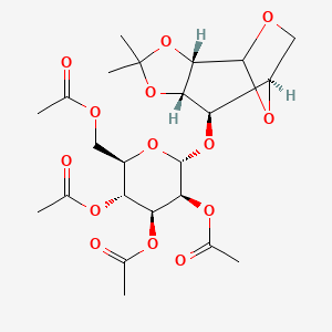 1,6-Anhydro-2,3-O-(1-isopropylidene)-4-O-(2,3,4,6-tetra-O-acetyl-alpha-D-mannopyranosyl)-beta-D-mannopyrano