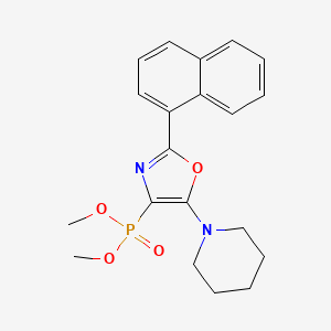 molecular formula C20H23N2O4P B11407006 Dimethyl [2-(naphthalen-1-yl)-5-(piperidin-1-yl)-1,3-oxazol-4-yl]phosphonate 