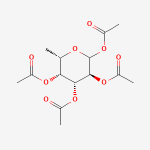 molecular formula C₁₄H₂₀O₉ B1140719 1,2,3,4-Tetra-O-acetyl-L-fucopyranose CAS No. 24332-95-4