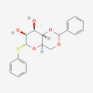 molecular formula C₁₉H₂₀O₅S B1140729 Phenyl 4,6-O-benzylidene-a-D-thiomannopyranoside CAS No. 159407-19-9