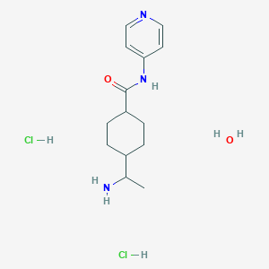 molecular formula C₁₄H₂₅Cl₂N₃O₂ B1140734 Y-27632 (Dihydrochloride Hydrate) CAS No. 331752-47-7