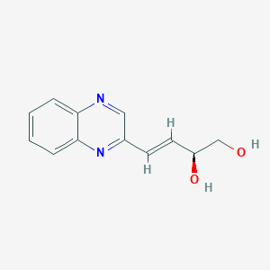 molecular formula C₁₂H₁₂N₂O₂ B1140741 4-(2-喹喔啉基-3-丁烯-1,2-二醇 CAS No. 127196-36-5