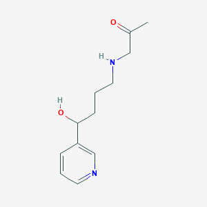 1-{[4-Hydroxy-4-(pyridin-3-yl)butyl]amino}propan-2-one