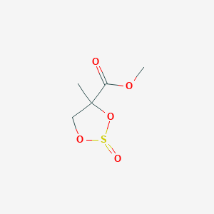 molecular formula C₅H₈O₅S B1140756 (4S)-4-Methyl-2-oxo-[1,3,2]dioxathiolane-4-carboxylic acid methyl ester CAS No. 356048-02-7