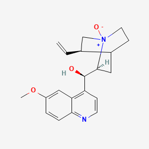 molecular formula C₂₀H₂₄N₂O₃ B1140781 (R)-[(2S,5R)-5-Ethenyl-1-oxido-1-azoniabicyclo[2.2.2]octan-2-yl]-(6-methoxyquinolin-4-yl)methanol CAS No. 109906-48-1
