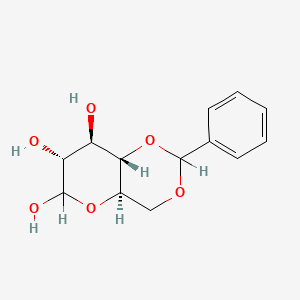 molecular formula C₁₃H₁₆O₆ B1140783 4,6-O-Benzylidene-D-glucopyranose CAS No. 97232-16-1