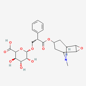 molecular formula C23H29NO10 B1140790 Scopolamine beta-D-Glucuronide CAS No. 17660-02-5