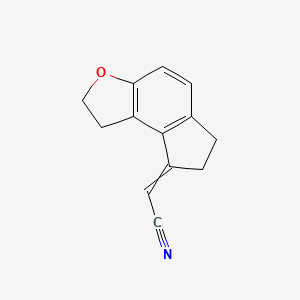 1,2,6,7-tetrahydro-8H-indeno-(5,4-B)-furan-8-ylidene acetonitrile