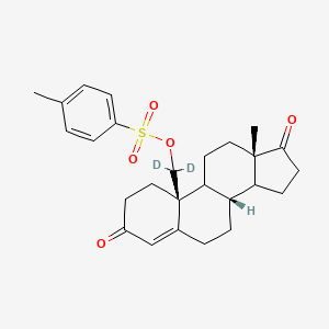 molecular formula C₂₆H₃₀D₂O₅S B1140798 p-Toluenesulfonyloxyandrost-4-ene-3,17-dione-19-d2 CAS No. 71995-65-8