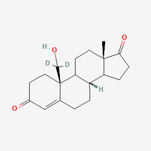 molecular formula C₁₉H₂₄D₂O₃ B1140799 19-Hydroxy Androstendione-19-d2 CAS No. 71995-64-7