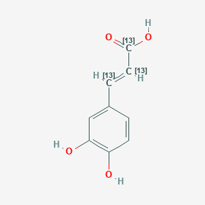 molecular formula C₆¹³C₃H₈O₄ B1140803 Caffeic Acid-13C3 CAS No. 1185245-82-2