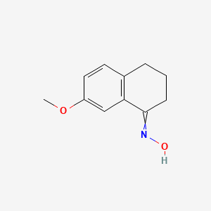 molecular formula C₁₁H₁₃NO₂ B1140806 7-Methoxy-1-tetralone Oxime CAS No. 20175-97-7
