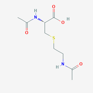 molecular formula C₉H₁₆N₂O₄S B1140807 N-Acetyl-S-(2-acetylaminoethyl)-L-cysteine CAS No. 25515-72-4