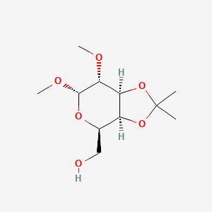 molecular formula C₁₁H₂₀O₆ B1140811 3,4-O-Isopropylidene-1,2-di-O-methyl-a-D-galactopyranoside CAS No. 34698-22-1