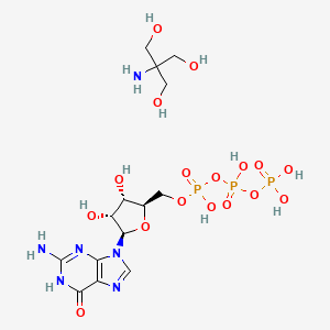 molecular formula C14H27N6O17P3 B1140819 Tritromethamine guanosine triphosphate CAS No. 103192-46-7