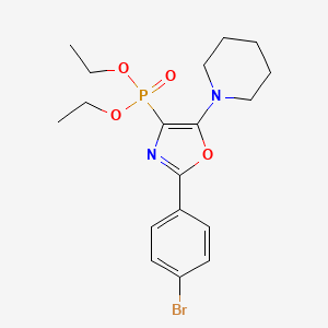 molecular formula C18H24BrN2O4P B11408204 Diethyl [2-(4-bromophenyl)-5-(piperidin-1-yl)-1,3-oxazol-4-yl]phosphonate 