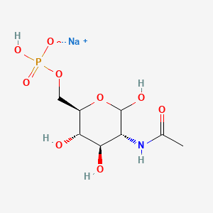 molecular formula C8H15NNaO9P B1140824 N-Acetyl-D-glucosamine 6-phosphate disodium salt CAS No. 102029-88-9