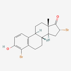 molecular formula C₁₈H₂₀Br₂O₂ B1140861 4,16a-二溴雌酮 CAS No. 81072-41-5